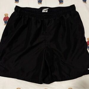 Nike Swim Trunks Shorts Mens Large Black Athletic Swimsuit